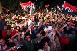 Militancia Sandinista se desbordan en Vigilias del 46/19