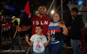 Militancia Sandinista se desbordan en Vigilias del 46/19