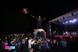 Militancia Sandinista se desbordan en Vigilias del 46/19