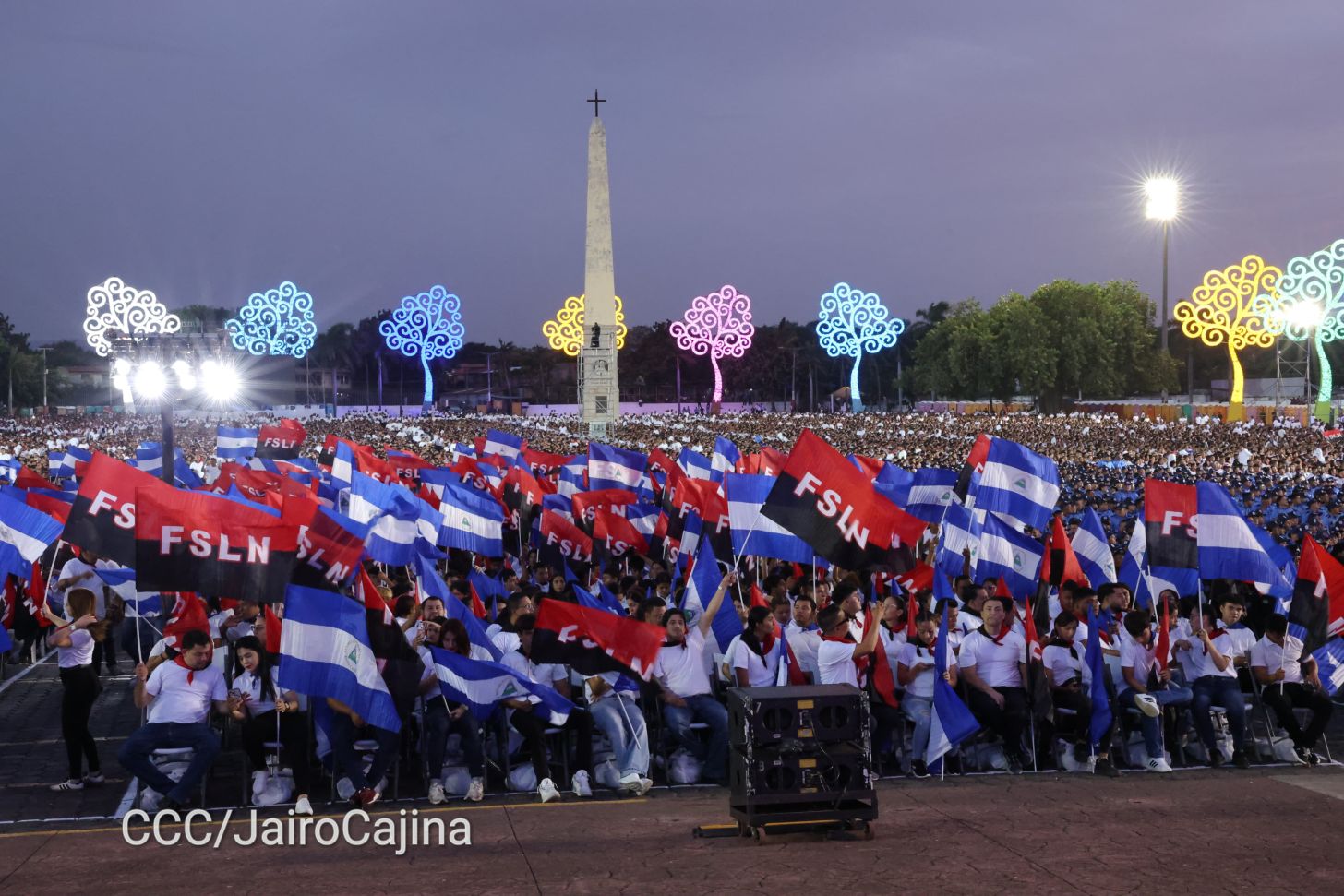 Celebración del 46 aniversario del triunfo de la Revolución Popular Sandinista