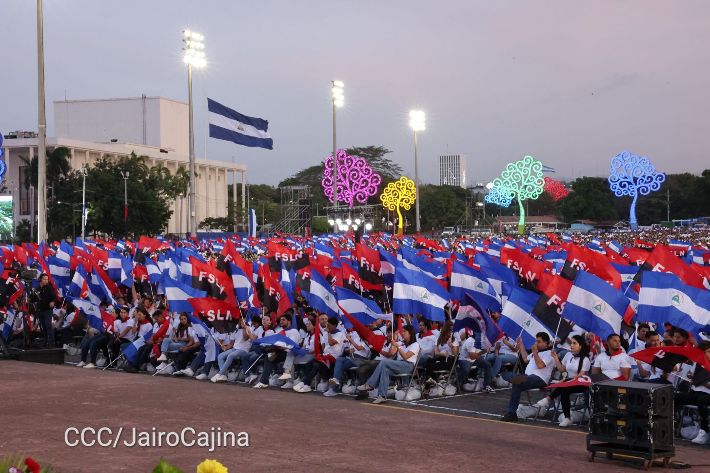 Celebración del 46 aniversario del triunfo de la Revolución Popular Sandinista