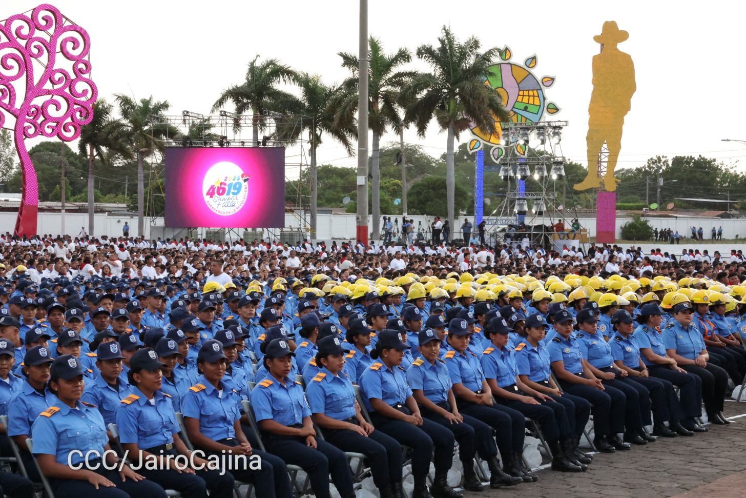 Celebración del 46 aniversario del triunfo de la Revolución Popular Sandinista