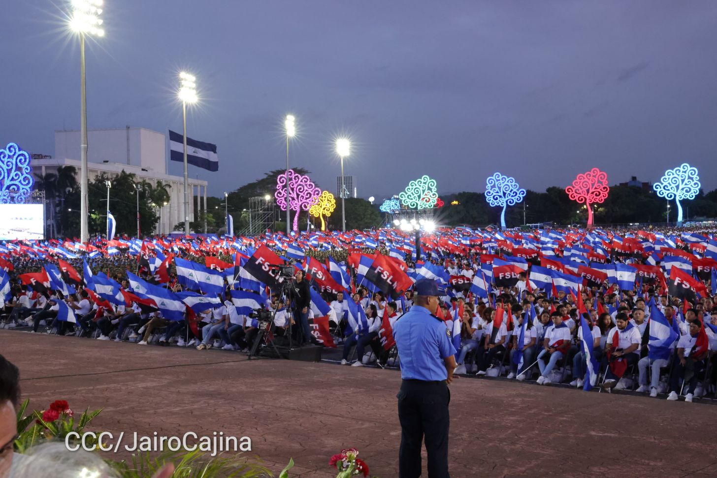 Celebración del 46 aniversario del triunfo de la Revolución Popular Sandinista