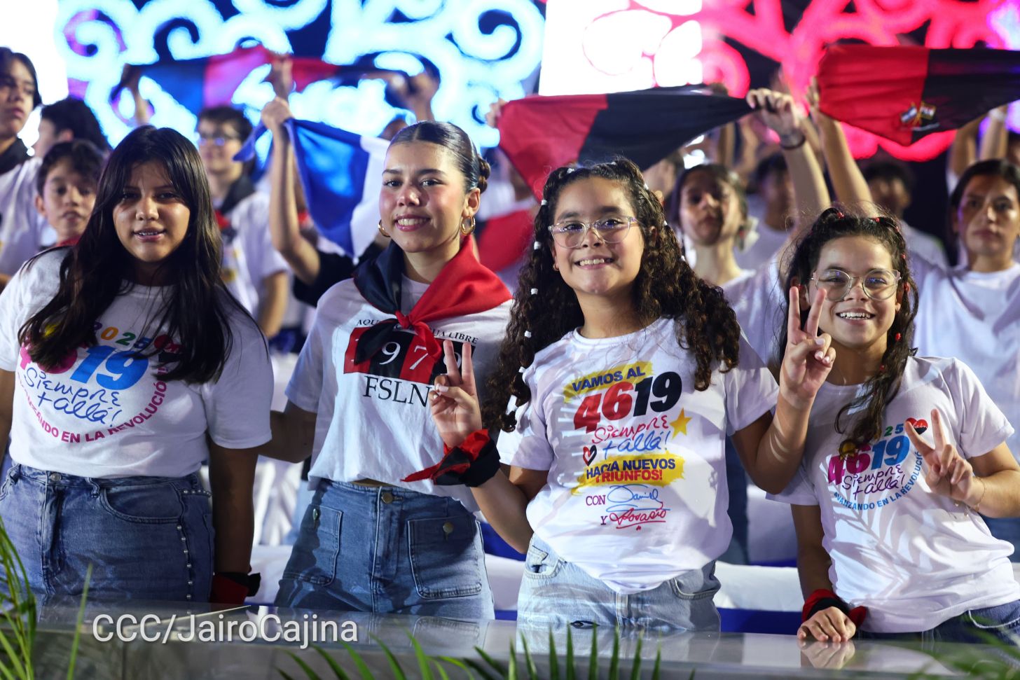 Celebración del 46 aniversario del triunfo de la Revolución Popular Sandinista