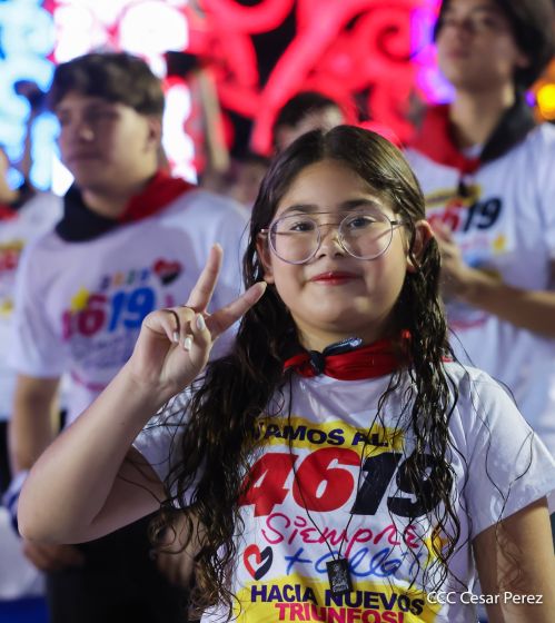 Celebración del 46 aniversario del triunfo de la Revolución Popular Sandinista