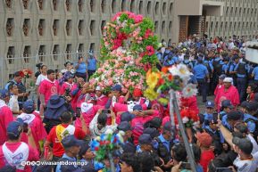 Multitudinaria procesión marca el retorno de Santo Domingo de Guzmán a Las Sierritas