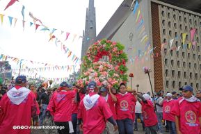 Multitudinaria procesión marca el retorno de Santo Domingo de Guzmán a Las Sierritas