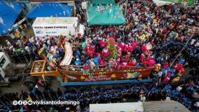 Multitudinaria procesión marca el retorno de Santo Domingo de Guzmán a Las Sierritas