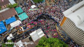 Multitudinaria procesión marca el retorno de Santo Domingo de Guzmán a Las Sierritas