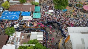 Multitudinaria procesión marca el retorno de Santo Domingo de Guzmán a Las Sierritas