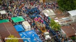 Multitudinaria procesión marca el retorno de Santo Domingo de Guzmán a Las Sierritas