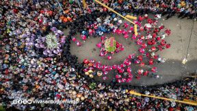 Multitudinaria procesión marca el retorno de Santo Domingo de Guzmán a Las Sierritas