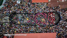 Multitudinaria procesión marca el retorno de Santo Domingo de Guzmán a Las Sierritas