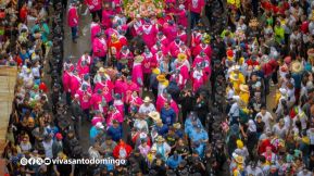 Multitudinaria procesión marca el retorno de Santo Domingo de Guzmán a Las Sierritas