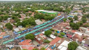 Multitudinaria procesión marca el retorno de Santo Domingo de Guzmán a Las Sierritas
