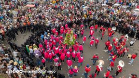Multitudinaria procesión marca el retorno de Santo Domingo de Guzmán a Las Sierritas