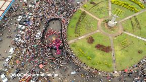 Multitudinaria procesión marca el retorno de Santo Domingo de Guzmán a Las Sierritas