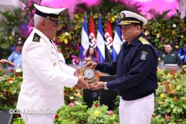 Fuerza Naval del Ejército de Nicaragua cumple 45 años de servicio a la patria con acto en Managua