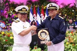 Fuerza Naval del Ejército de Nicaragua cumple 45 años de servicio a la patria con acto en Managua