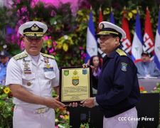 Fuerza Naval del Ejército de Nicaragua cumple 45 años de servicio a la patria con acto en Managua