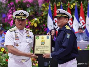 Fuerza Naval del Ejército de Nicaragua cumple 45 años de servicio a la patria con acto en Managua