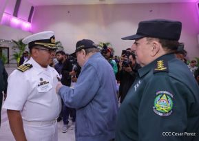Fuerza Naval del Ejército de Nicaragua cumple 45 años de servicio a la patria con acto en Managua