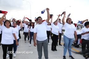 Entregamos a las familias nicaragüenses Paso a Desnivel Comandante Julio Buitrago Urroz