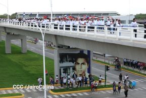 Entregamos a las familias nicaragüenses Paso a Desnivel Comandante Julio Buitrago Urroz