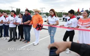 Entregamos a las familias nicaragüenses Paso a Desnivel Comandante Julio Buitrago Urroz