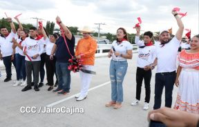 Entregamos a las familias nicaragüenses Paso a Desnivel Comandante Julio Buitrago Urroz