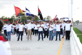 Entregamos a las familias nicaragüenses Paso a Desnivel Comandante Julio Buitrago Urroz