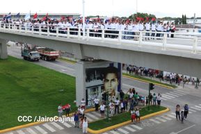 Entregamos a las familias nicaragüenses Paso a Desnivel Comandante Julio Buitrago Urroz