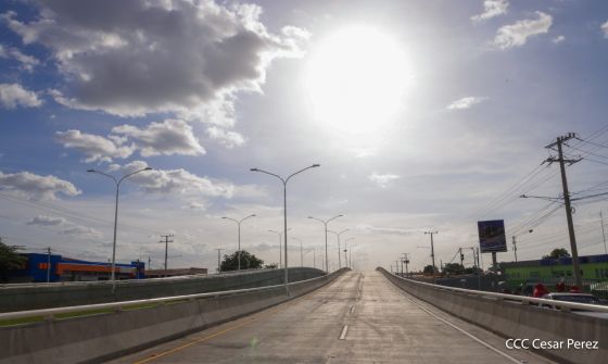 Entregamos a las familias nicaragüenses Paso a Desnivel Comandante Julio Buitrago Urroz