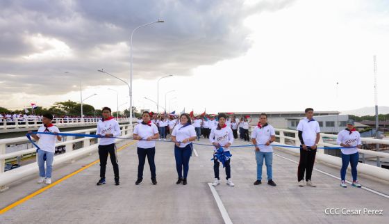 Entregamos a las familias nicaragüenses Paso a Desnivel Comandante Julio Buitrago Urroz