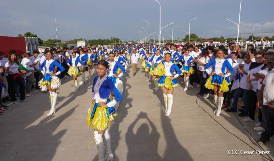 Entregamos a las familias nicaragüenses Paso a Desnivel Comandante Julio Buitrago Urroz