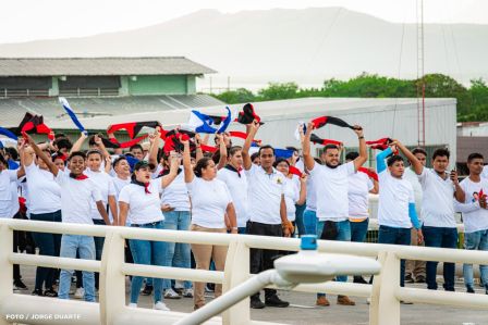 Entregamos a las familias nicaragüenses Paso a Desnivel Comandante Julio Buitrago Urroz