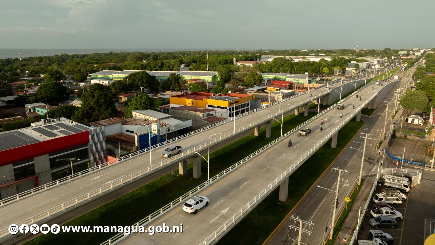 Entregamos a las familias nicaragüenses Paso a Desnivel Comandante Julio Buitrago Urroz