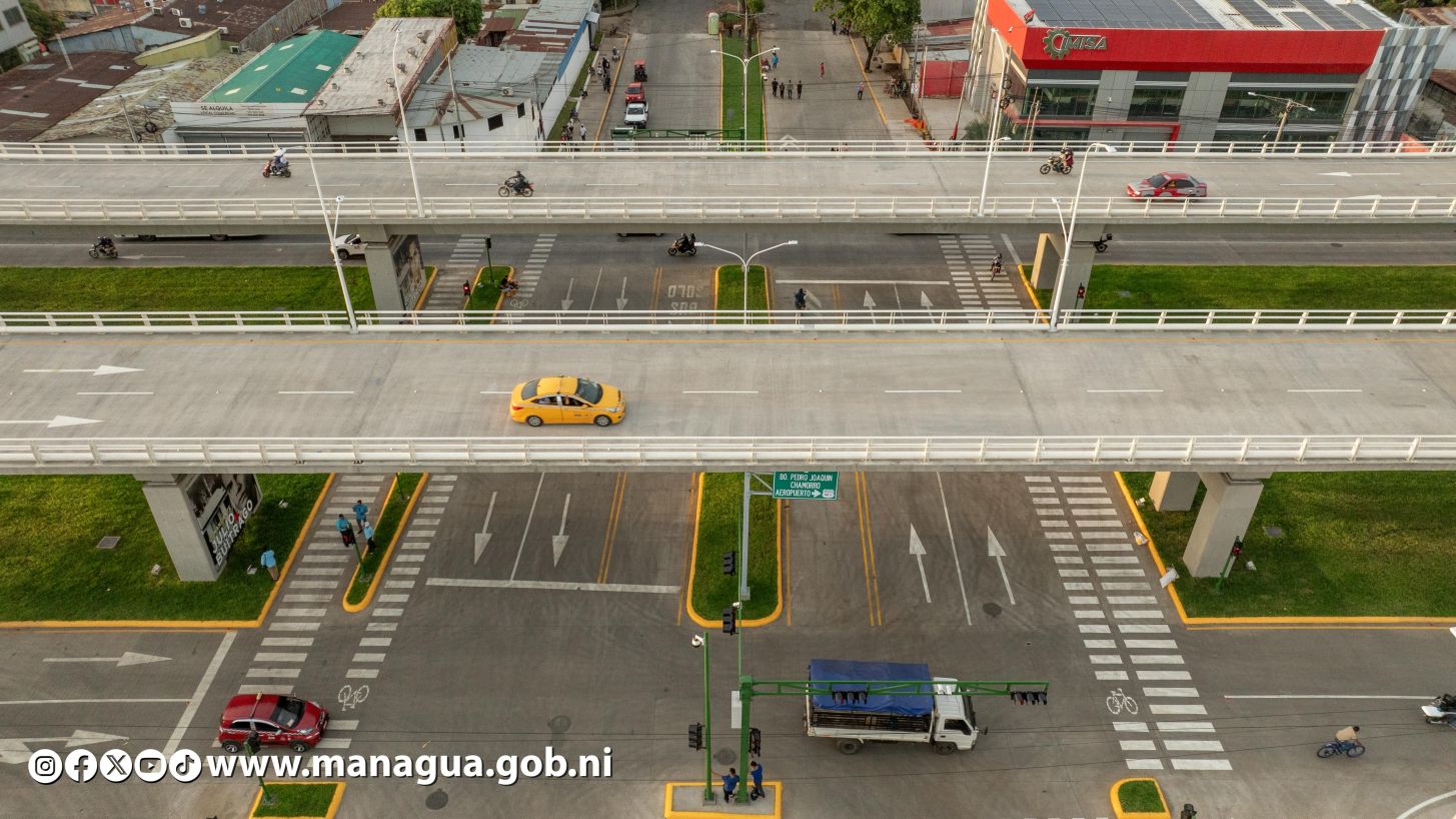 Entregamos a las familias nicaragüenses Paso a Desnivel Comandante Julio Buitrago Urroz