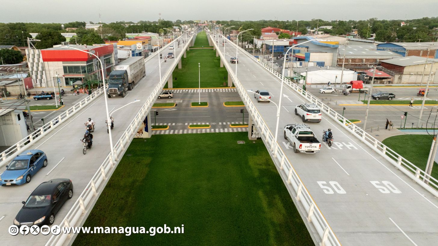 Entregamos a las familias nicaragüenses Paso a Desnivel Comandante Julio Buitrago Urroz