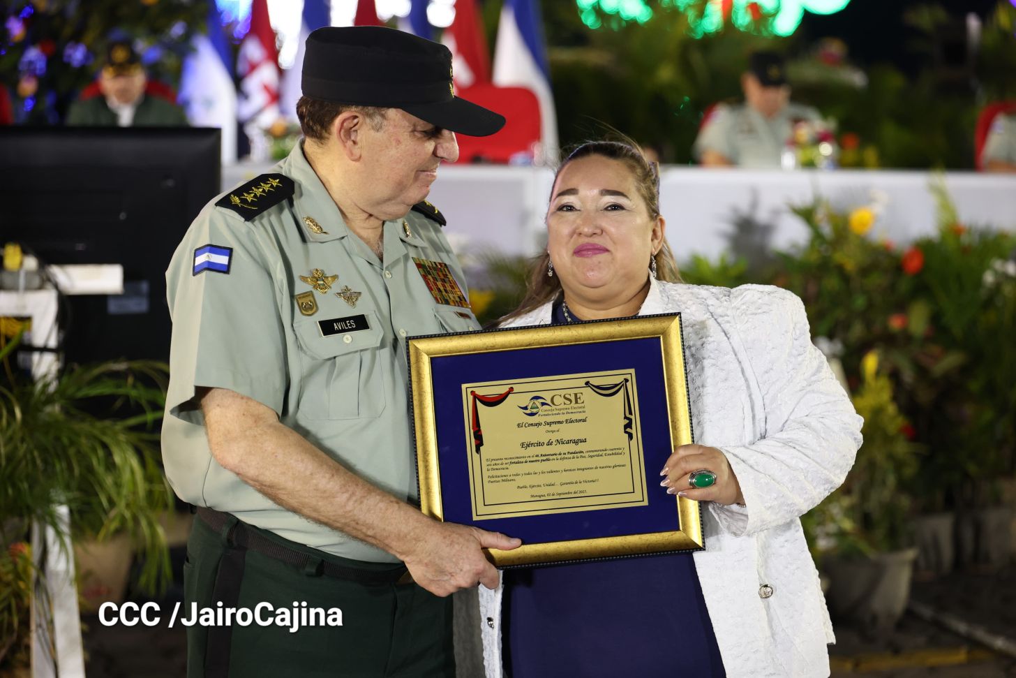 Acto central por los 46 años de fundación del Ejército de Nicaragua 