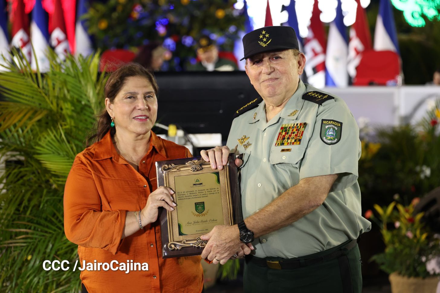 Acto central por los 46 años de fundación del Ejército de Nicaragua 