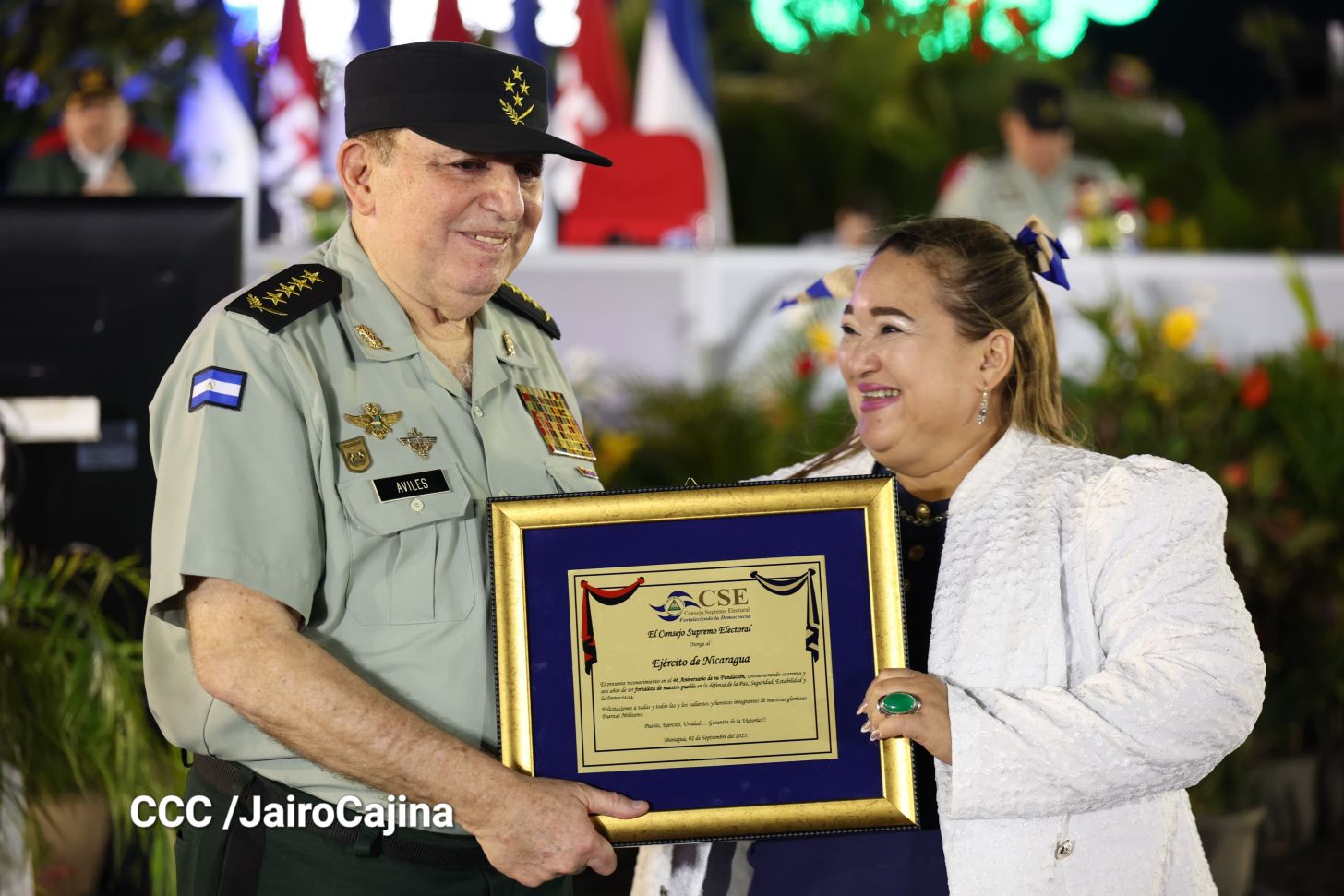 Acto central por los 46 años de fundación del Ejército de Nicaragua 