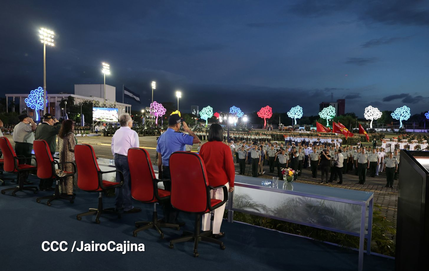 Acto central por los 46 años de fundación del Ejército de Nicaragua 