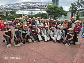 Gran Baile del Huipil en la Plaza Soberanía en Managua