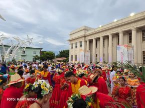 Gran Baile del Huipil en la Plaza Soberanía en Managua