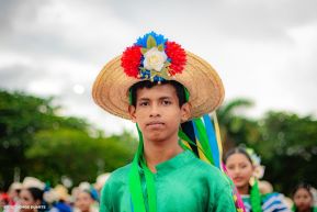 Gran Baile del Huipil en la Plaza Soberanía en Managua