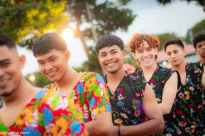 Gran Baile del Huipil en la Plaza Soberanía en Managua