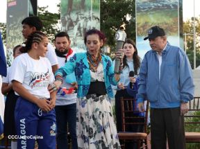 Recibimiento de la Antorcha de la Unión Centroamericana