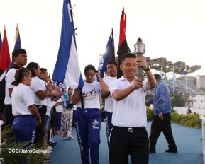 Recibimiento de la Antorcha de la Unión Centroamericana