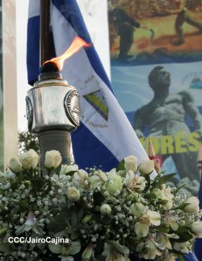 Recibimiento de la Antorcha de la Unión Centroamericana